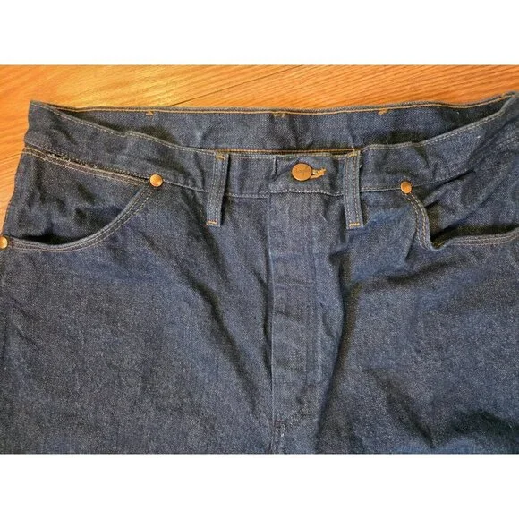 Wrangler Jeans Mens (38x30) 36x30 Dark Wash High Rise Cowboy Cut Rodeo Western - Picture 2 of 10